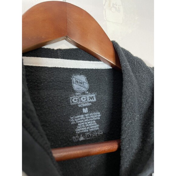 NHL CCM Boston Bruins Hoodie Womens Medium Black Pullover Sweatshirt Graphic - Picture 6 of 8
